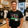 I’m Just Here For The Zipline He Pulls On The Rope Christmas T-Shirt