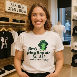 Jims Ding Repair 1311 546 You Flog Em We Bog Em T-Shirt