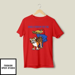 Kansas Vs Missouri Rivalry Grab A Tiger By The Tail T-Shirt