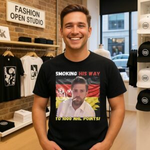 Leon Draisaitl Smoking His Way To NHL 1000 Points T-Shirt