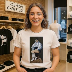 Lily Allen Wearing A Puffer Jacket And Polka-Dot Boots Album West End Girl T-Shirt