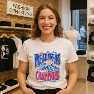 Los Angeles Dodgers 2025 World Series Champions Firework T-Shirt