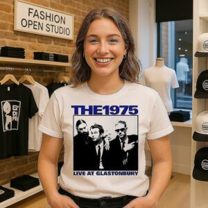 Matty Healy Adam Hann Ross Macdonald George Daniel The 1975 Live At Glastonbury T-Shirt