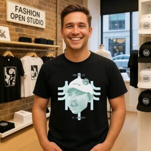 Min Woo Lee The Bay Golf Club Portrait T-Shirt