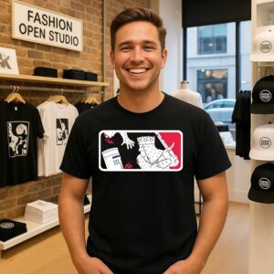 No Pass League The Black Knight Vs. King Arthur In The Style Of The Major League Baseball Logo T-Shirt