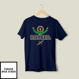 Notre Dame Fighting Irish Robbed College Football Playoff T-Shirt
