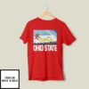 Ohio Vs Michigan Rivalry Script Ohio On Big M T-Shirt