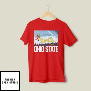 Ohio Vs Michigan Rivalry Script Ohio On Big M T-Shirt