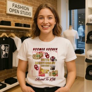 Oklahoma Sooners 135th Anniversary 1890 2025 Boomer Sooner Hard To Kill T-Shirt