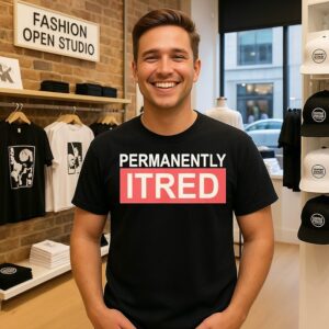 Permanently Tired Exhausted Person Graphic T-Shirt
