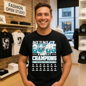 Philadelphia Eagles Football Nfc East Champions Back To Back 2025 T-Shirt