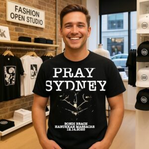 Pray For Sydney Bondi Beach Hanukkah 12.14 T-Shirt