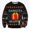 Queens Coach Grant Leonard Gangsta Wrapper Christmas Sweatshirt