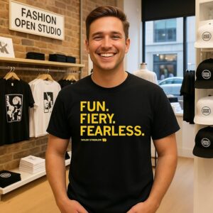 Taylor Stremlow Iowa Hawkeyes Fun Fiery Fearless T-Shirt
