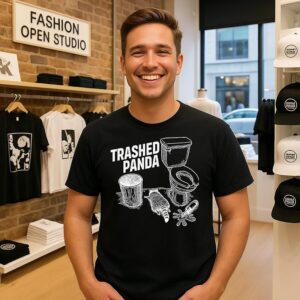 Trashed Panda Funny Drunk Racoon T-Shirt