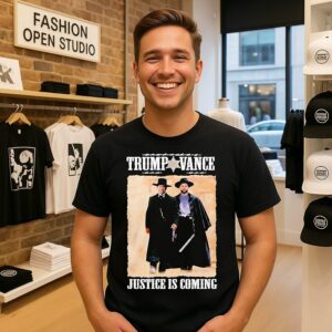 Trump Vance Tombstone Movie Justice Is Coming T-Shirt