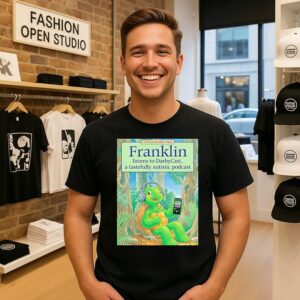 Turtle Franklin Listens To Darbycats A Tastefully Autistic Podcast Pete Hegseth Meme T-Shirt