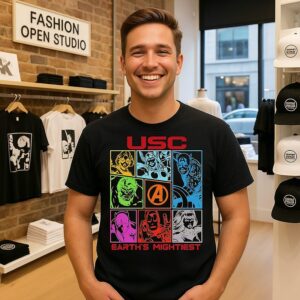 Usc Trojans Marvel Avengers Earth’s Mightiest T-Shirt