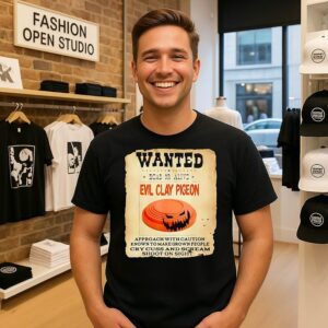 Wanted Evil Clay Pigeon Dead Or Alive T-Shirt