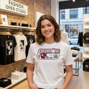 2026 Chick-Fil-A Peach Bowl Indiana Hoosiers Champions Foamie T-Shirt