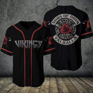Amazing Viking Sons Of Odin Valhalla Baseball Jersey