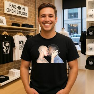 Amber Rose Kiss Kanye Image T-Shirt