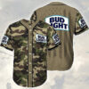 Army Bud Light Baseball Jersey