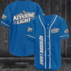 Blue Keystone Light Baseball Jersey