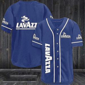 Blue Lavazza Coffee Baseball Jersey