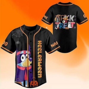 Bluey Halloween Heelerween Baseball Jersey
