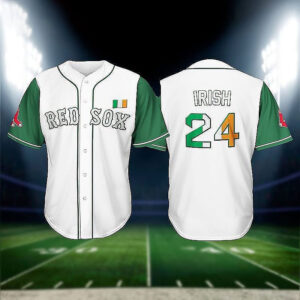 Boston Red Sox Irish Celebration Gift 2024 Baseball Jersey