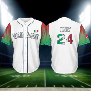 Boston Red Sox Italian Celebration 2024 Gift Baseball Jersey