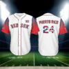 Boston Red Sox Puerto Rican Celebration 2024 Gift Baseball Jersey