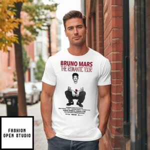 Bruno Mars The Romantic Tour 2026 T-Shirt
