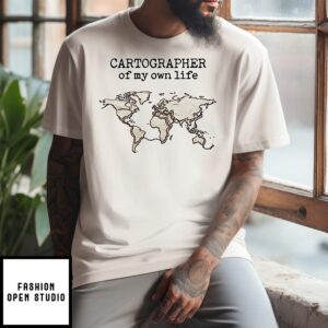 Cartographer Of My Own Life World Map T-Shirt