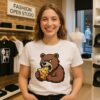 Chicago Bears Football Bear Eating Cheese T-Shirt