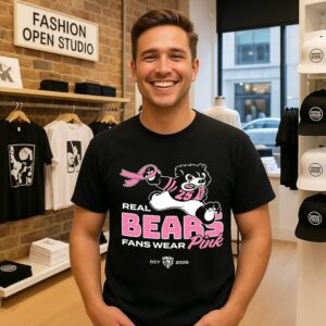 Chicago Bears Real Fans Wear Pink 2025 T-Shirt
