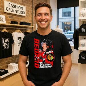 Chicago Blackhawks Connor Bedard Playmaker Signature T-Shirt