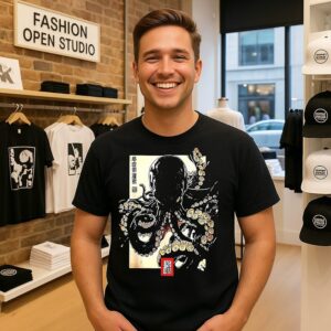 Dark Octopus Japanese T-Shirt