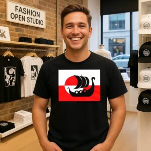 Denmark Greenland Flag Is Not For Sale Support Danish Viking Warship T-Shirt