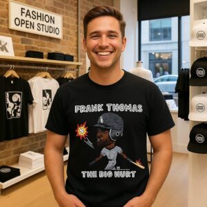 Frank Thomas The Big Hurt Chicago White Sox Baseball Caricatures T-Shirt