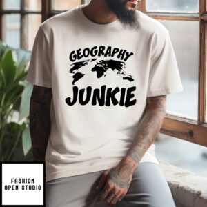 Geography Junkie World Map T-Shirt