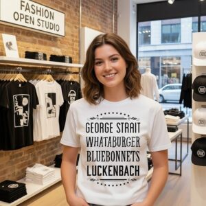 George Strait Whataburger Bluebonnets Luckenbach T-Shirt