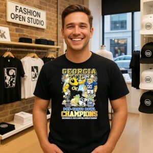 Georgia Tech Yellow Jackets Beat Byu Cougars Pop-Tarts Bowl Champions 2025 Mascot T-Shirt