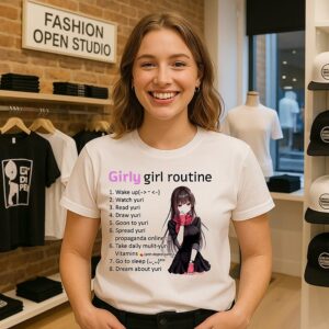 Girly Girl Routine Yuri Anime T-Shirt