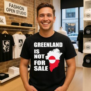 Greenland Is Not For Sale Denmark Flag Political Statement T-Shirt