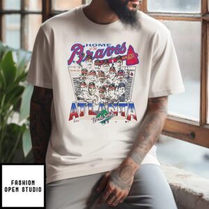 Home Of The Atlanta Braves 1991 World Series Caricature T-Shirt