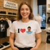 I Love Drake Maye New England Patriots Vintage T-Shirt