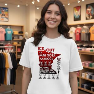 Ice Out Mni Sota Makoce No One Is Illegal On Stolen Land T-Shirt