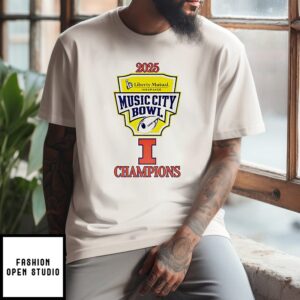 Illinois 2025 Music City Bowl Champions T-Shirt